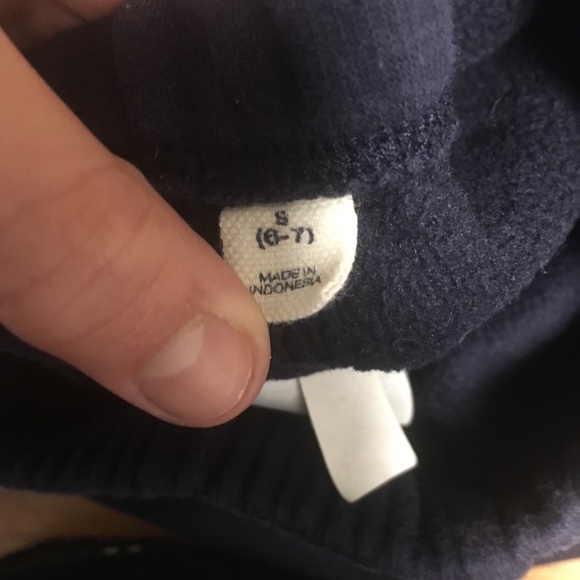 Navy blue girls joggers super fuzzy inside - Picture 4 of 8